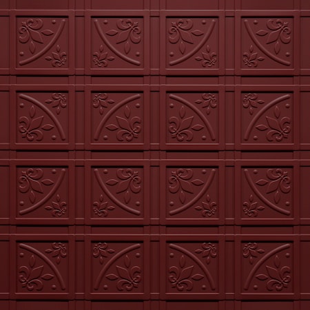 Ceilume Lafayette 2ft x 2ft Merlot Ceiling Tile V3-LAF-22MEO